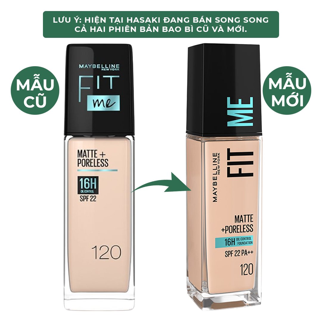 Kem Nền Maybelline Mịn Nhẹ Kiềm Dầu Chống Nắng #120 30ml