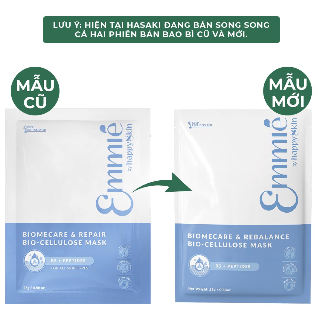 Combo 10 Mặt Nạ Sinh Học Emmié Phục Hồi, Dịu Da 25g