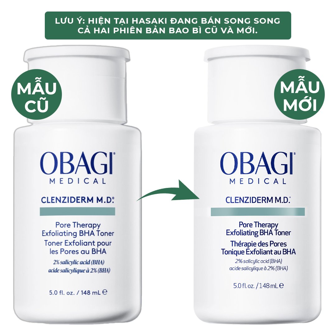 Toner Obagi 2% BHA Tẩy Tế Bào Chết, Làm Sạch Mụn 148ml