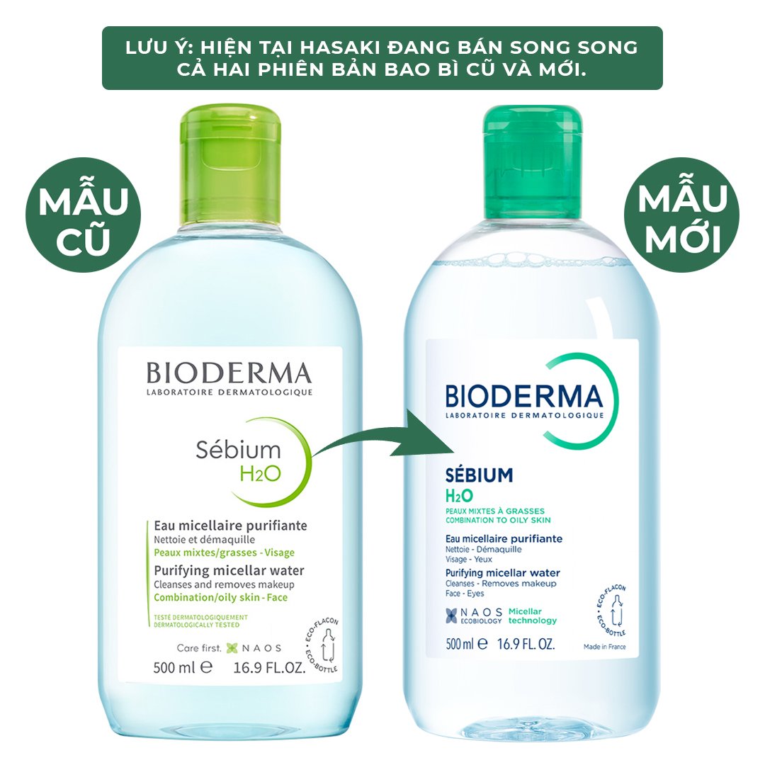 Nước Tẩy Trang Bioderma Dành Cho Da Dầu & Hỗn Hợp 500ml