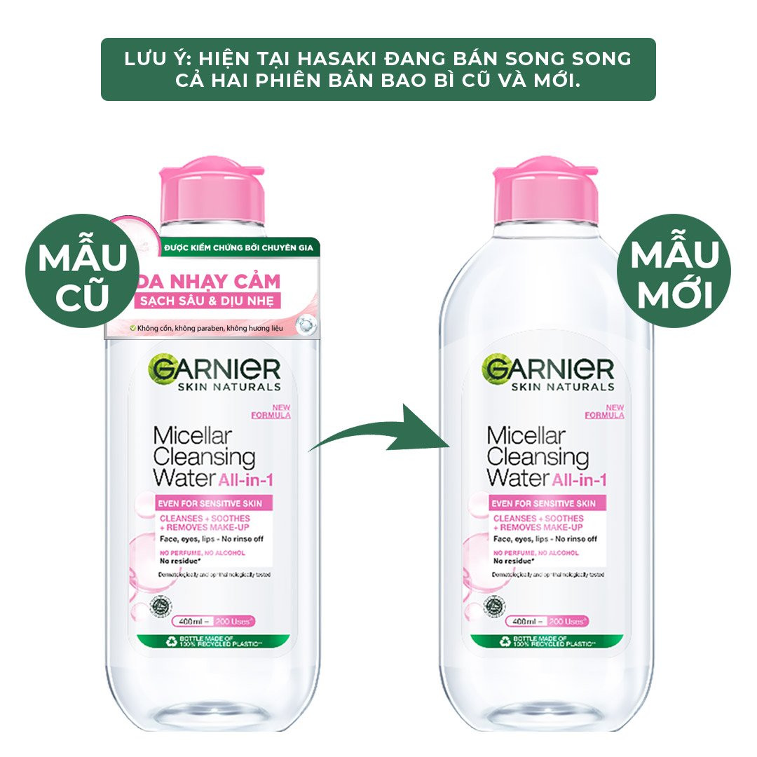 Nước Tẩy Trang Garnier Dành Cho Da Nhạy Cảm 400ml