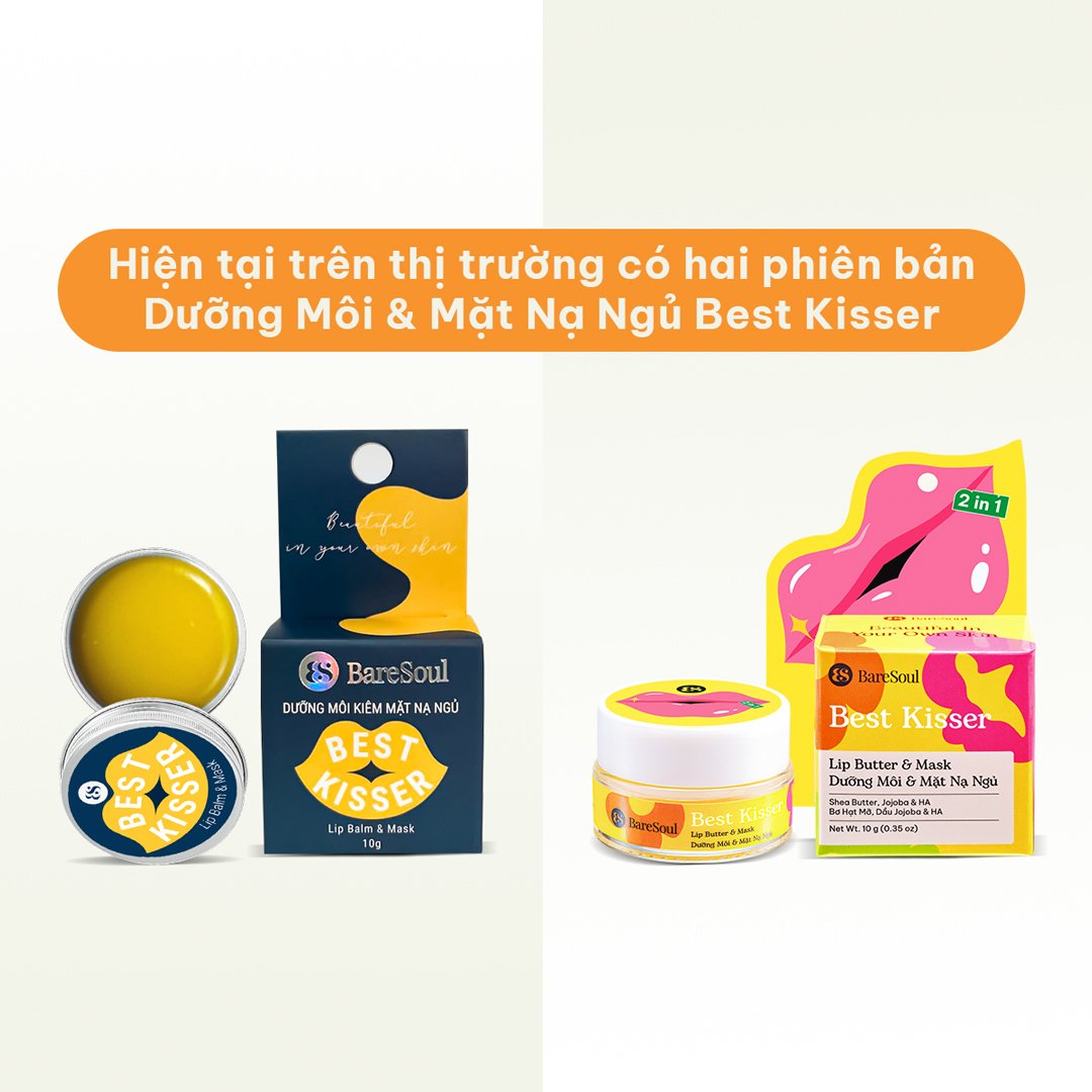 Mặt Nạ Ngủ Kiêm Son Dưỡng Môi BareSoul Không Màu 10g