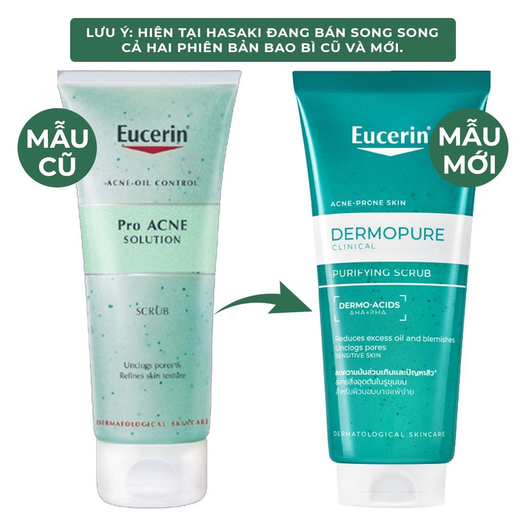 Tẩy Tế Bào Chết Eucerin Dành Cho Da Nhờn Mụn 100ml
