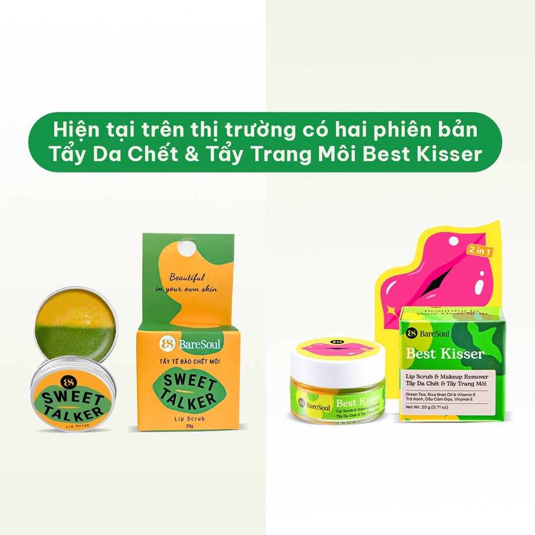 Tẩy Tế Bào Chết Môi BareSoul 20g