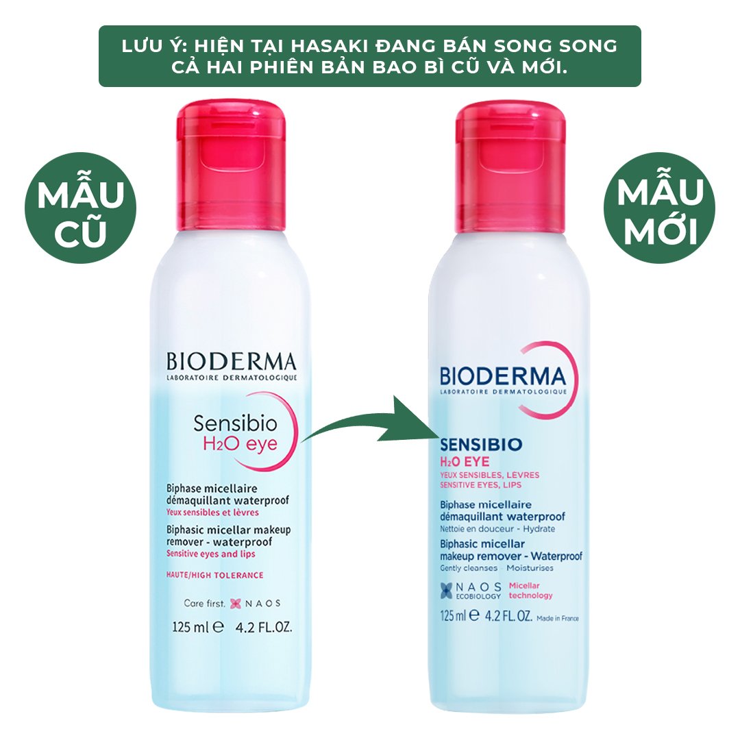 Tẩy Trang Mắt Môi Bioderma Sạch Thoáng & Mềm Ẩm 125ml
