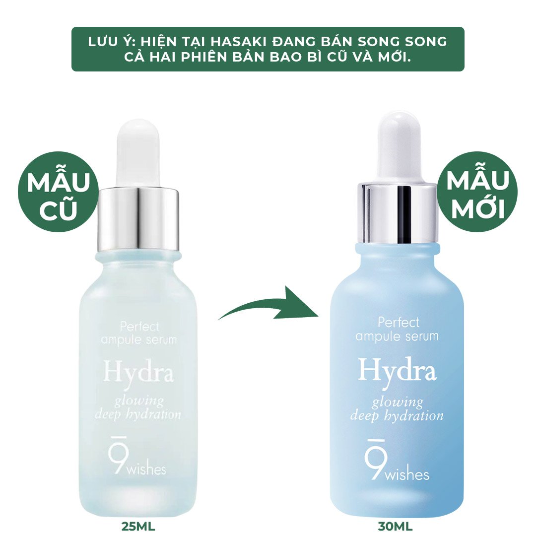 Serum 9Wishes Dưỡng Ẩm & Làm Căng Bóng Da 30ml