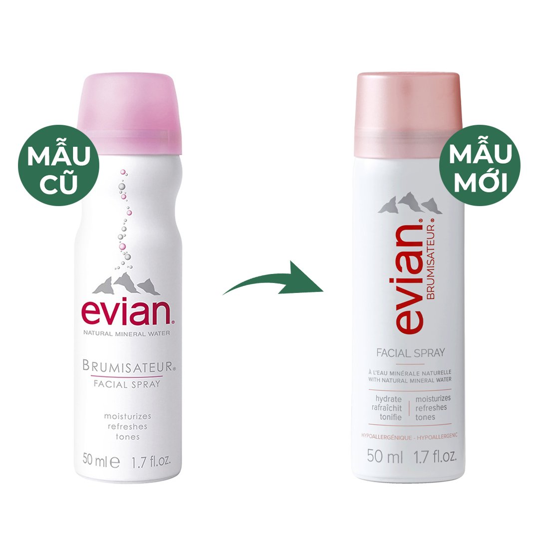 Xịt Khoáng Evian Cấp Ẩm Và Làm Dịu Da 50ml