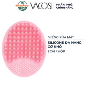 Miếng Rửa Mặt Vacosi Silicone Đa Năng Cỡ Nhỏ Màu Hồng DC12-HN