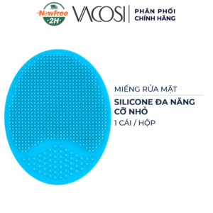 Miếng Rửa Mặt Vacosi Silicone Đa Năng Cỡ Nhỏ Màu Xanh DC12-XN
