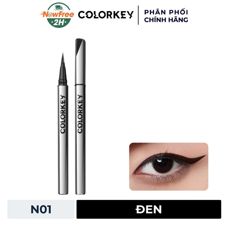 Bút Kẻ Mắt Colorkey Chống Nước Lâu Trôi N01 Đen 0.5g