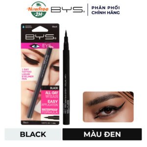 Bút Kẻ Mắt Nước BYS Sắc Mảnh, Không Lem Trôi Màu Đen 1.5ml