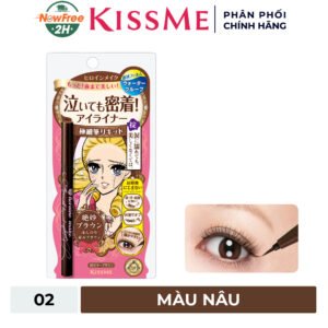 Bút Kẻ Mắt Nước Kissme Siêu Mượt Không Trôi Màu Nâu 0.4ml
