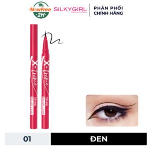Bút Kẻ Mắt Silkygirl Siêu Mảnh Màu Đen 01 Extreme Black 0.5ml