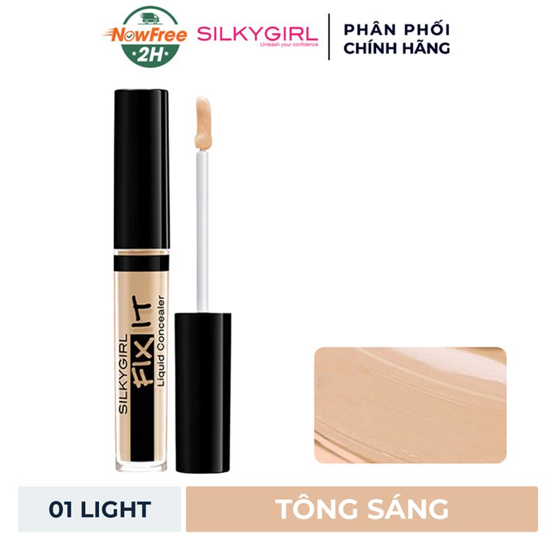 Kem Che Khuyết Điểm Silkygirl 01 Light Tông Sáng 2ml