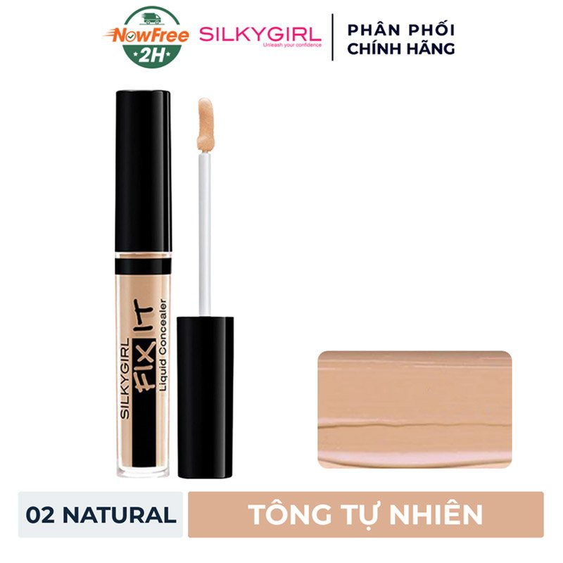 Kem Che Khuyết Điểm Silkygirl 02 Natural Tông Tự Nhiên 2ml
