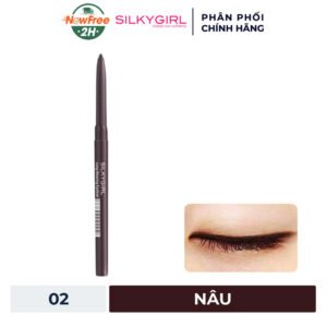 Chì Kẻ Mắt Silkygirl Màu Nâu 02 Black Brown 0.28g