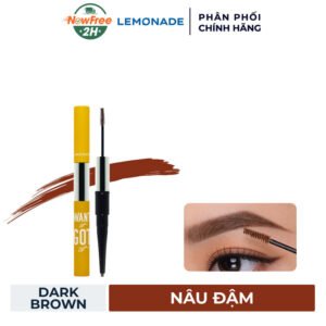 Chì Kẻ Mày Lemonade 2 Đầu Màu Nâu Đậm 2g+2ml