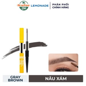 Chì Kẻ Mày Lemonade 2 Đầu Màu Nâu Xám 2g+2ml
