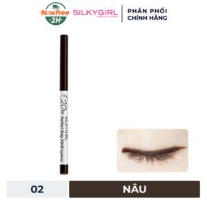 Chì Kẻ Viền Mắt Silkygirl Màu Nâu 02 Dark Brown