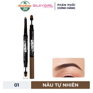 Chì Kẻ Mày Silkygirl Hai Đầu Lâu Trôi 01 Nâu Tự Nhiên 0.15g