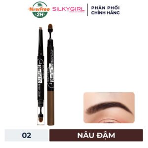 Chì Kẻ Mày Silkygirl Hai Đầu Lâu Trôi 02 Nâu Đậm 0.15g