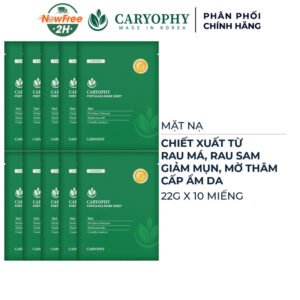 Combo 10 Mặt Nạ Caryophy Giảm Mụn, Thâm & Dưỡng Ẩm Da 22g