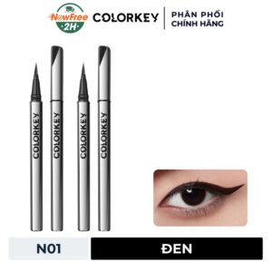 Combo 2 Bút Kẻ Mắt Colorkey Chống Nước Lâu Trôi N01 Đen 0.5g
