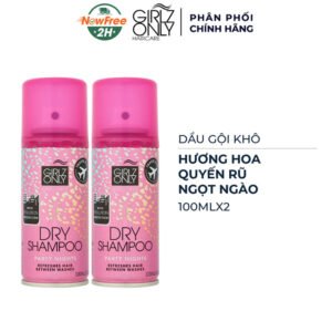 Combo 2 Dầu Gội Khô Girlz Only Hương Hoa Quyến Rũ 100ml