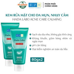 Combo 2 Kem Rửa Mặt Hada Labo Cho Da Mụn Và Nhạy Cảm 80g