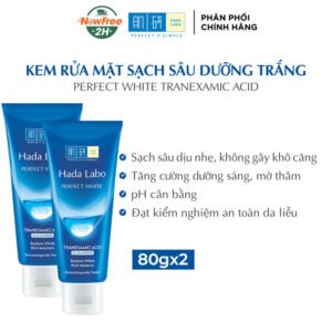 Combo 2 Kem Rửa Mặt Hada Labo Sạch Sâu, Dưỡng Sáng Da 80g
