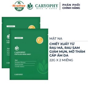 Combo 2 Mặt Nạ Caryophy Làm Giảm Mụn, Thâm & Dưỡng Ẩm Da 22g