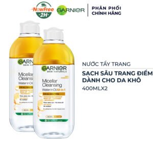 Combo 2 Nước Tẩy Trang Garnier Làm Sạch Sâu Lớp Trang Điểm 400ml