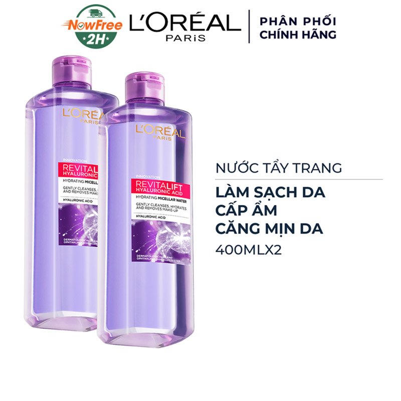 Combo 2 Nước Tẩy Trang L'Oreal Căng Mịn Da 400ml