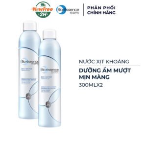 Combo 2 Nước Xịt Khoáng Bio-essence Dưỡng Da Ẩm Mượt Mịn Màng 300ml