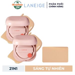 Combo 2 Phấn Nước Laneige Cho Lớp Nền Căng Bóng 50H #21N1 15g (Mới)