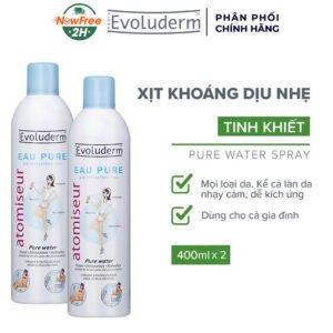 Combo 2 Xịt Khoáng Evoluderm Cấp Nước & Làm Dịu Da 400ml