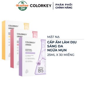 Combo 3 Hộp Mặt Nạ Colorkey B5 Dưỡng Ẩm Làm Dịu, Sáng Da, Ngừa Mụn 10 Miếng/Hộp