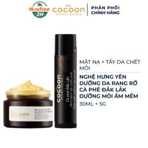 Combo Mặt Nạ Nghệ Hưng Yên Giúp Da Rạng Rỡ Mịn Màng 30ml + Tẩy Da Chết Môi Cà Phê Đắk Lắk 5g