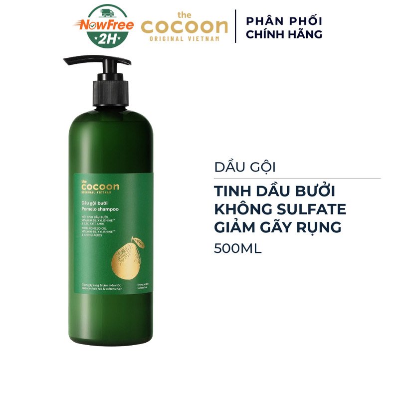 Dầu Gội Bưởi Cocoon Không Sulfate Và Giảm Gãy Rụng 500ml
