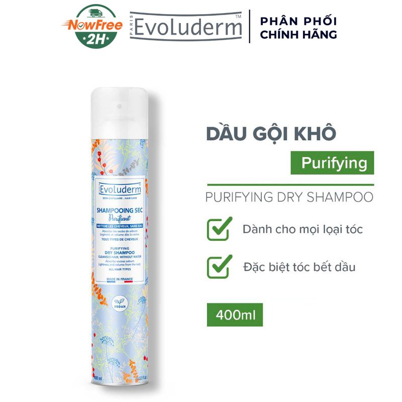 Dầu Gội Khô Evoluderm 400ml
