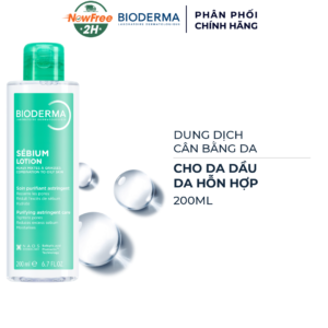 Dung Dịch Cân Bằng Da Bioderma Cho Da Dầu, Hỗn Hợp 200ml