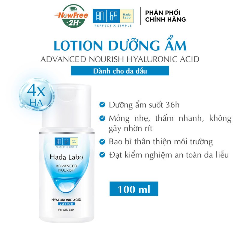 Dung Dịch Hada Labo Dưỡng Ẩm Tối Ưu Cho Da Dầu 100ml