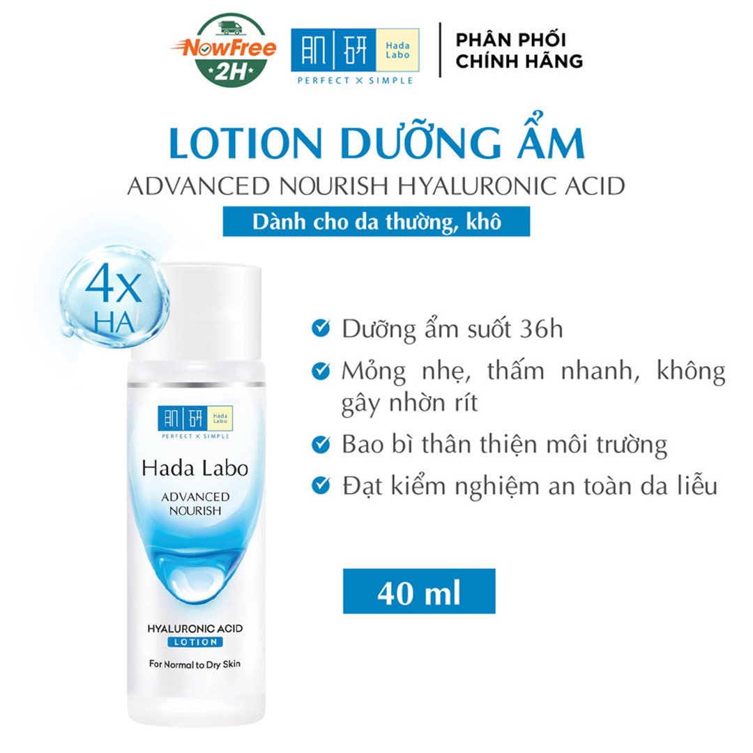 Dung Dịch Hada Labo Dưỡng Ẩm Tối Ưu Da Thường, Khô 40ml