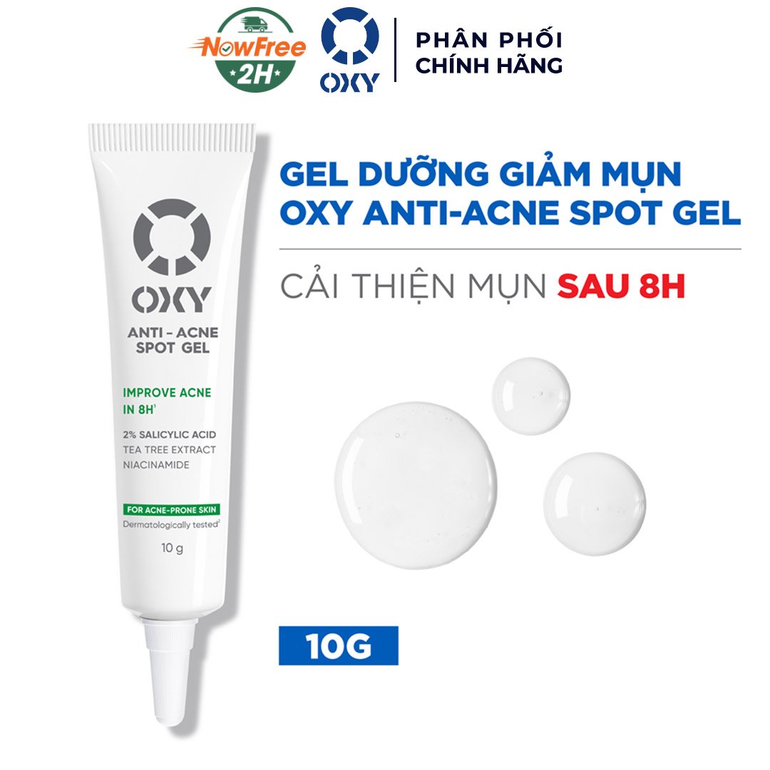 Gel Chấm Mụn Oxy Hỗ Trợ Sạch Mụn, Mờ Thâm 10g