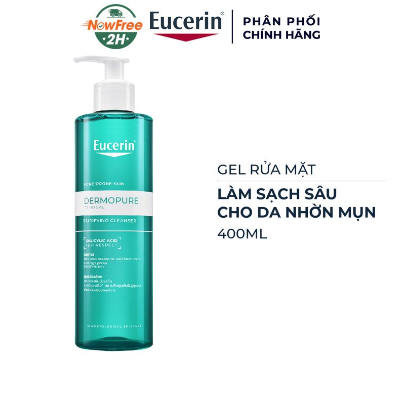 Gel Rửa Mặt Eucerin Cho Da Nhờn Mụn 400ml