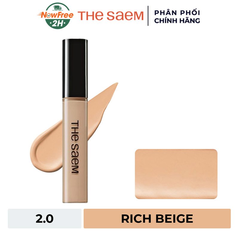 Kem Che Khuyết Điểm The Saem - 2.0 Rich Beige 9.5g