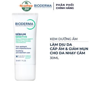 Kem Dưỡng Ẩm Bioderma Dành Cho Da Mụn, Nhạy Cảm 30ml