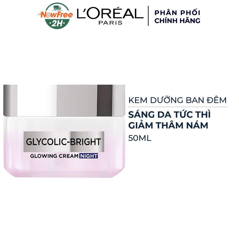 Kem Dưỡng L'Oreal Sáng Mịn Mờ Thâm Nám Ban Đêm 50ml