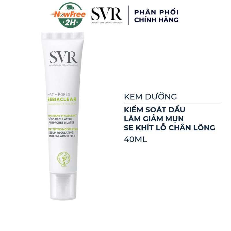 Kem Dưỡng SVR Kiềm Dầu, Se Khít Lỗ Chân Lông 40ml (Mới)