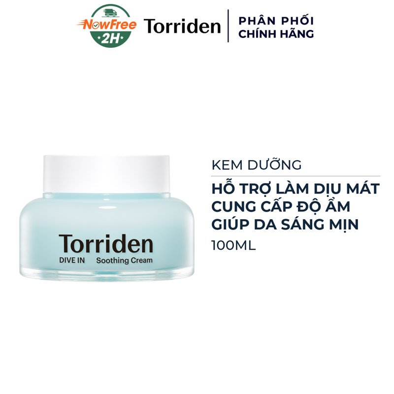 Kem Dưỡng Torriden Làm Dịu Mát, Dưỡng Ẩm, Sáng Bóng Da 100ml